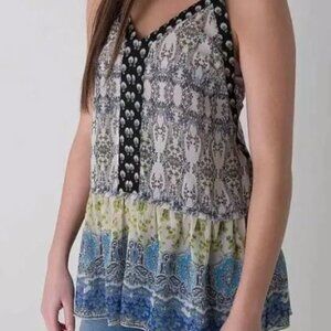 Patrons of Peace Floral Top Sz S